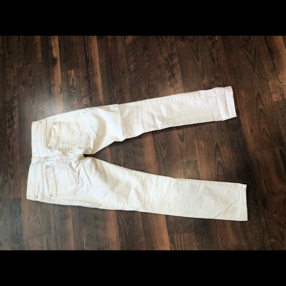 FREE PEOPLE cream textured denim size 26! - Picture 4 of 8